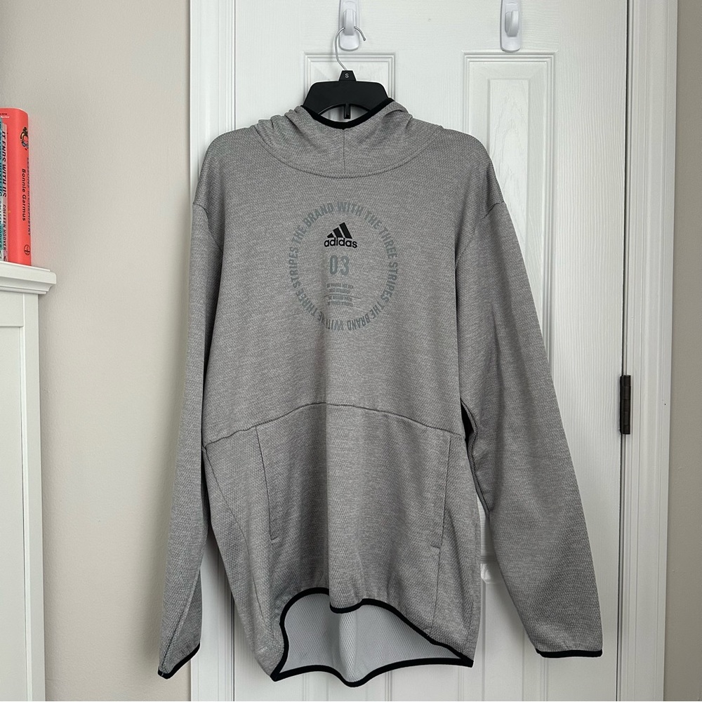 Adidas Men’s Gray Hoodie